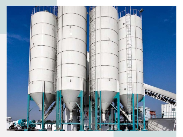 Строительство цементных силосов в Ломоносове