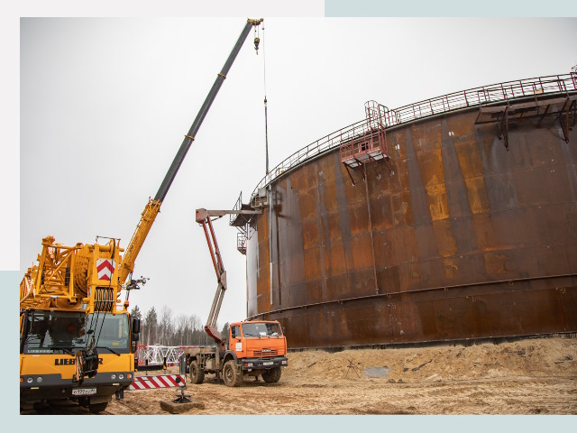 Монтаж резервуаров в Ломоносове от 615 руб. за м³