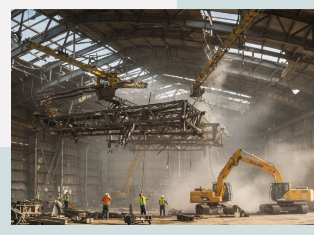 Демонтаж ангаров в Ломоносове от 615 руб. за м²