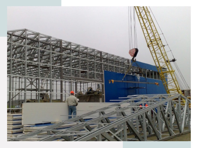 Монтаж ангаров в Ломоносове